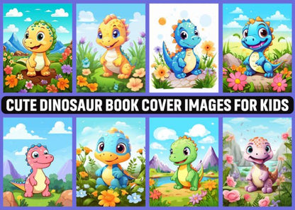 50 Cute Dinosaur Coloring Books for Kids