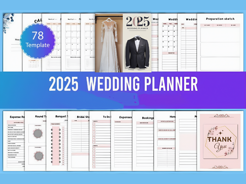 Your Dream Wedding 2025: A Modern Planner for Crafting Your Perfect Celebration, Step-by-Step and Essential Planner to Organize, Inspire, and Perfect Your Big Day.