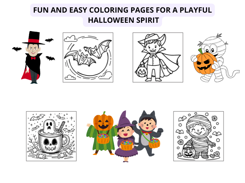 Spooky A Cozy Halloween: Fun and Easy Coloring Pages for a Playful Halloween Spirit, Sweet for a Fun Holiday.