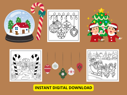 Cozy Girl Christmas Coloring Book: Cute & Comfy for Adults & Kids, Simple Designs for Relaxation (Bold & Easy)