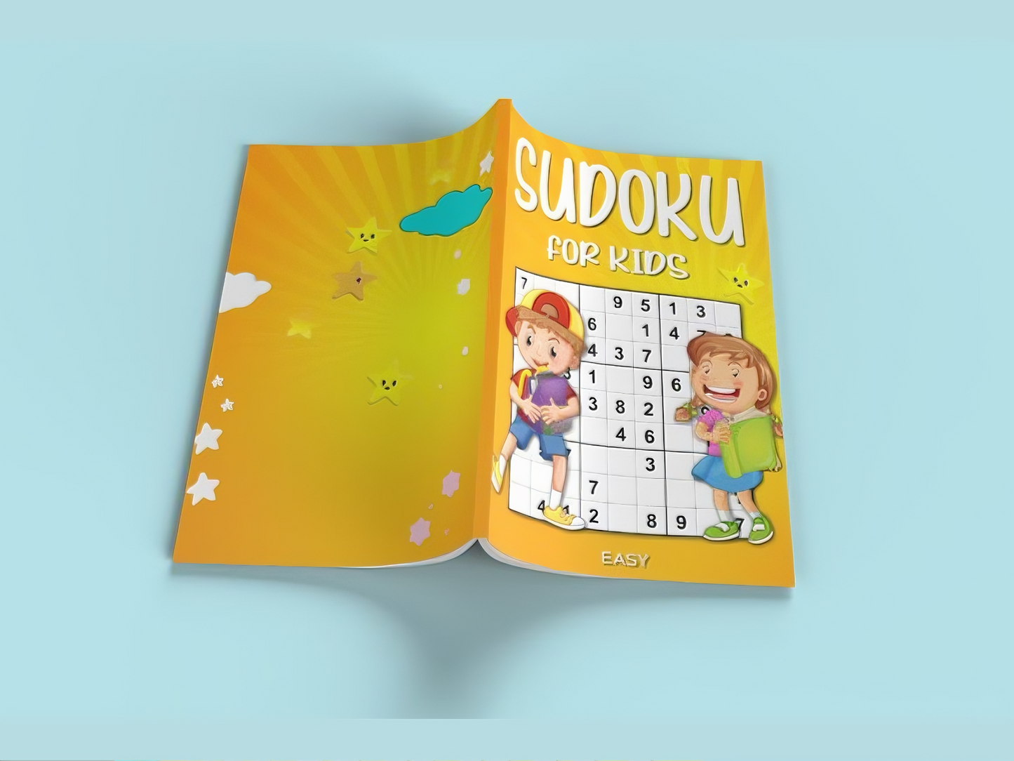 Sudoku Fun for Kids: A collection of 200 easy Sudoku puzzles with full solutions, featuring simple 9x9 grids designed to boost brain power and keep kids entertained!