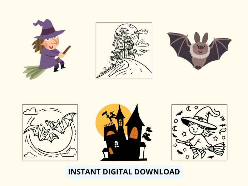 Spooky Halloween Coloring Fun: A Delightful Coloring Adventure Filled with Ghostly Giggles, Friendly Monsters, and Magical Pumpkins.