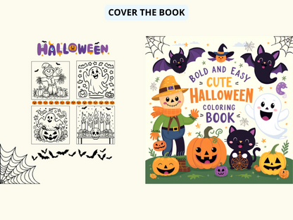 Spooky Halloween Coloring Fun: A Delightful Coloring Adventure Filled with Ghostly Giggles, Friendly Monsters, and Magical Pumpkins.